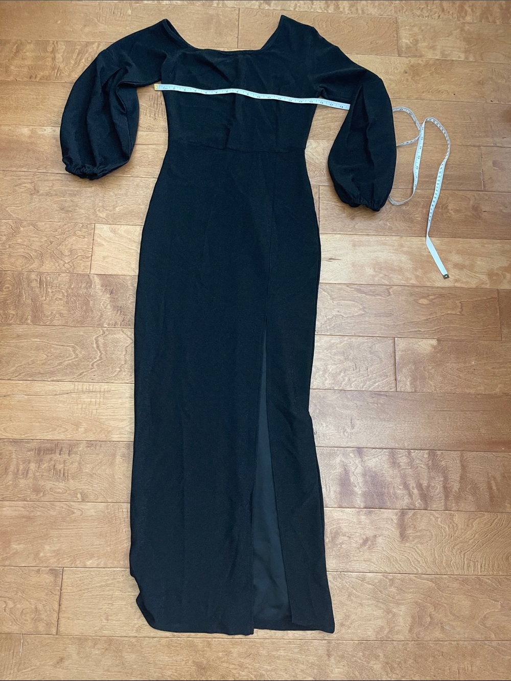NWOT Maxi Dress with Balloon Sleeves